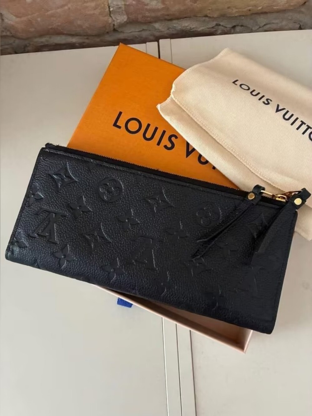 Louis Vuitton Empreinte Adele Wallet Black